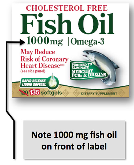 fish oil label front